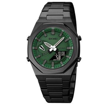 Годинник Skmei 1816BKGNBK Black Green-Black ABR-1080-1916 фото