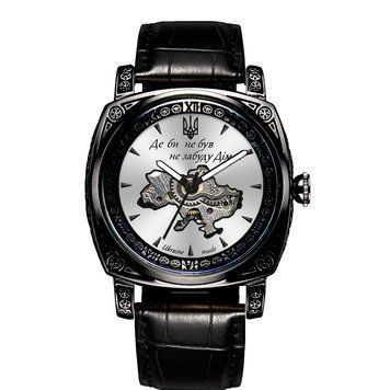 Чоловічий годинник Awarder 021-3D Де би не був Black-White ABR-1202-0186 фото