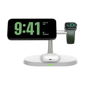 Бездротова зарядна станція 3 в 1 Wireless Charger | Магнітна зарядка для смартфона, навушників та смарт-годинника bezdrotova_zariadka_qi2 фото