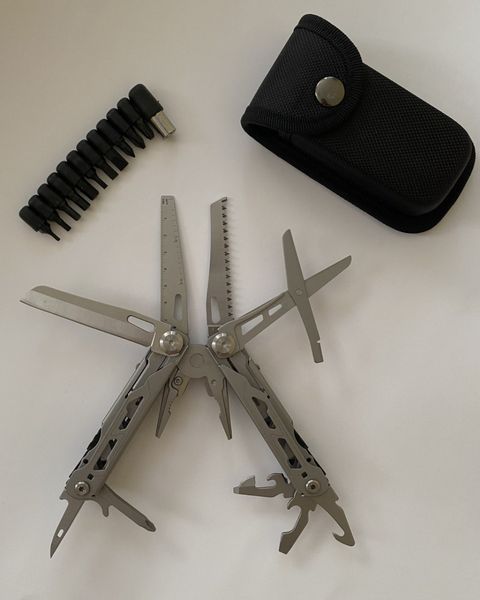 Мультитул тактичний із нержавіючої сталі сірий Multitool-silver фото