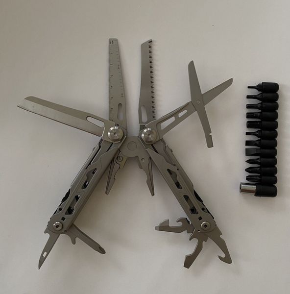 Мультитул тактичний із нержавіючої сталі сірий Multitool-silver фото