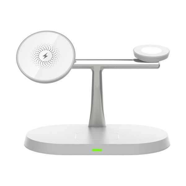 Бездротова зарядна станція 3 в 1 Wireless Charger | Магнітна зарядка для смартфона, навушників та смарт-годинника bezdrotova_zariadka_qi2 фото