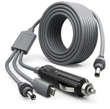 Кабель живлення для Starlink Mini 3 в 1 (Type-C/DC/прикурювач) 1 метри 3_in_1_power_сable_1m фото