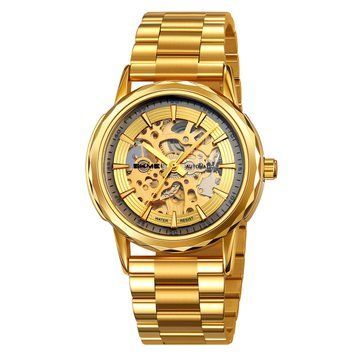 Мужские часы Skmei M035SGD Gold Steel ABR-1080-2993 фото