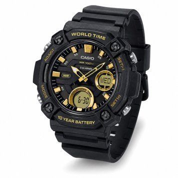 Мужские часы Casio AEQ-120W-9A с комбинированным циферблатом и водозащитой 10 ATM ABR-1141-0605 фото