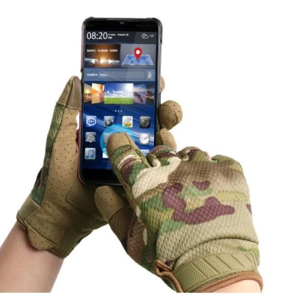 Рукавиці тактичні сенсорні Мультикам М Gloves_sensor_М_multicam фото