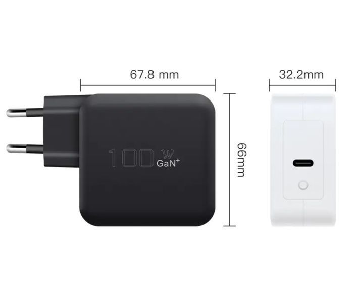 Блок питания зарядка для ноутбука 100 W Type-C, без кабеля Цвет Белый blok_zhyvlennia фото