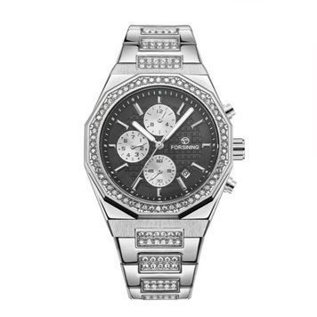 Мужские часыForsining 8314 Silver-Black Steel ABR-1059-0354 фото