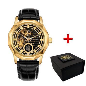 Класичний чоловічий годинник Awarder 024GD Тризуб золото Gold ABR-1202-0508 фото