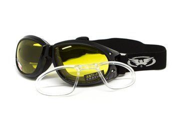 Защитные очки с уплотнителем Global Vision Eliminator RX (yellow) Anti-Fog, желтые с диоптрической вставкой UAB-GV-ELMRX-AM1 фото