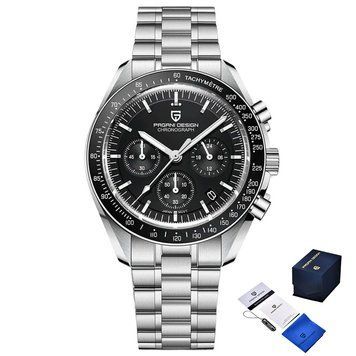 Годинник Pagani Design PD-1701 Silver-Black ABR-1138-0006 фото