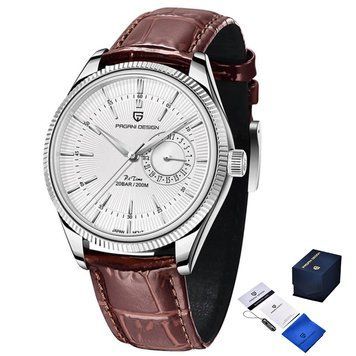 Часы Pagani Design PD-1689 Silver-White-Brown ABR-1138-0141 фото