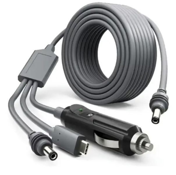 Кабель живлення для Starlink Mini 3 в 1 (Type-C/DC/прикурювач) 6 метрів 3_in_1_power_сable_6m фото