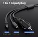 Кабель живлення для Starlink Mini 3 в 1 (Type-C/DC/прикурювач) 6 метрів 3_in_1_power_сable_6m фото 6
