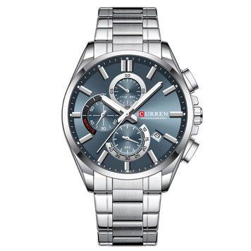 Мужские часыСurren 8475 Silver-Blue ABR-1008-0588 фото