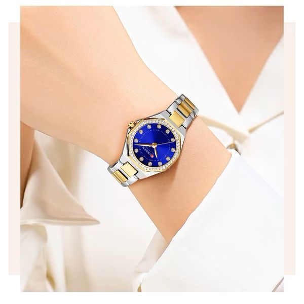 Curren 9100 Silver-Gold-Blue ABR-1008-0519 фото