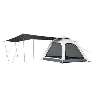 Палатка трехместная автоматическая с тентом Naturehike Ango CNK2550WS010, L, серая AM-6975641888321 фото
