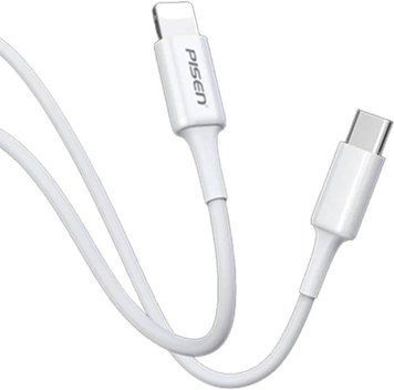 Кабель для швидкої зарядки Pisen Lightning &mdash; USB-C PD 0.25 метр Pisen-0.25m фото