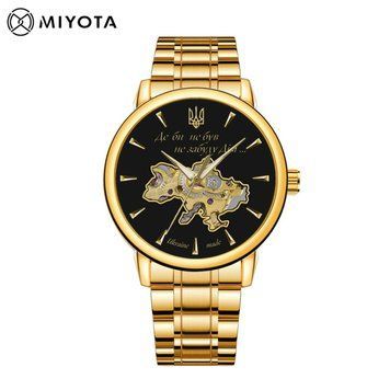 Годинник наручний Awarder 048 Не Забуду Дім Gold-Black Steel ABR-1202-1057 фото