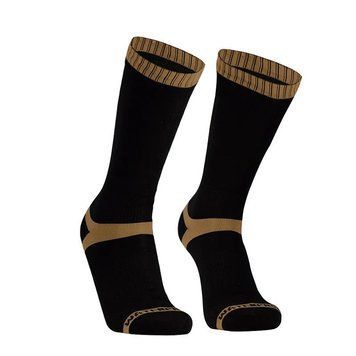 Шкарпетки водонепроникні Dexshell Hytherm Pro Socks, розмір S (36-38), чорні з коричневою смугою AM-DS634TBCS фото