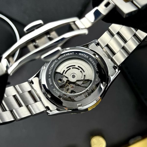 Мужские часыForsining 6919 Silver-Gold-White Steel ABR-1059-0323 фото