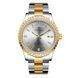 Мужские часыForsining 6919 Silver-Gold-White Steel ABR-1059-0323 фото 1
