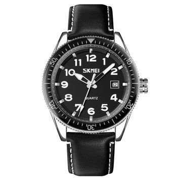 Годинник Skmei 9232LSIBK Silver-Black Leather ABR-1080-1643 фото