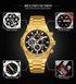 Мужские часыForsining 6914 Gold-Black Steel ABR-1059-0324 фото 2
