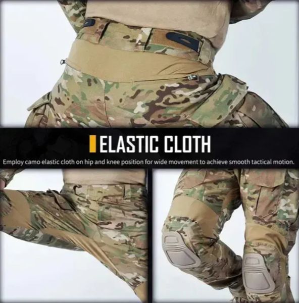 Тактические (боевые) штаны IDOGEAR G3 v2 Combat Pants with Knee Pads Multicam 3205 с наколенниками S G3v2-01 фото