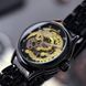 Чоловічий годинник Winner 8222 Black-Gold Steel ABR-1099-0096 фото 2
