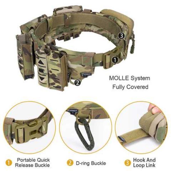 Розвантажувальний ремінь (IG-BT3424-МС) РПС IDOGEAR Tactical MOLLE Belt S IdTMB фото