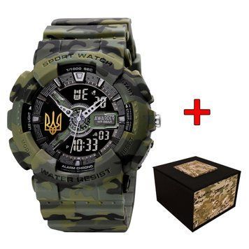 Часы Awarder 005 Трезубец золото Camo Green ABR-1202-0148 фото
