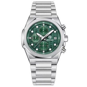 Мужские часы Benyar BY-5216 Silver-Green ABR-1142-0034 фото