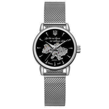 Класичний жіночий годинник Awarder 028-3D Де би не була Silver-Black ABR-1202-0526 фото