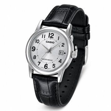 Жіночий годинник Casio LTP-V002L-7B з шкіряним ремінцем та індикацією дати ABR-1141-0657 фото