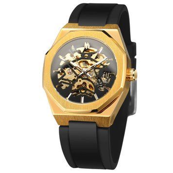 Мужские часыForsining 8289 Black-Gold ABR-1059-0331 фото