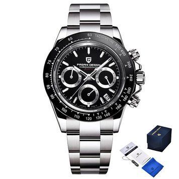 Чоловічий годинник Pagani Design PD-1644 Silver-Black ABR-1138-0213 фото