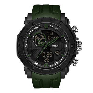 Годинник Sanda 6012 Green-Black ABR-1044-0028 фото