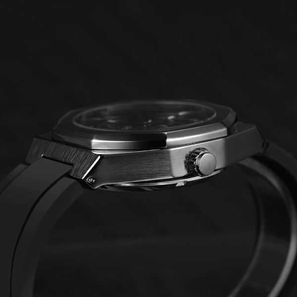 Чоловічий годинникForsining 8289 Black-Silver ABR-1059-0332 фото