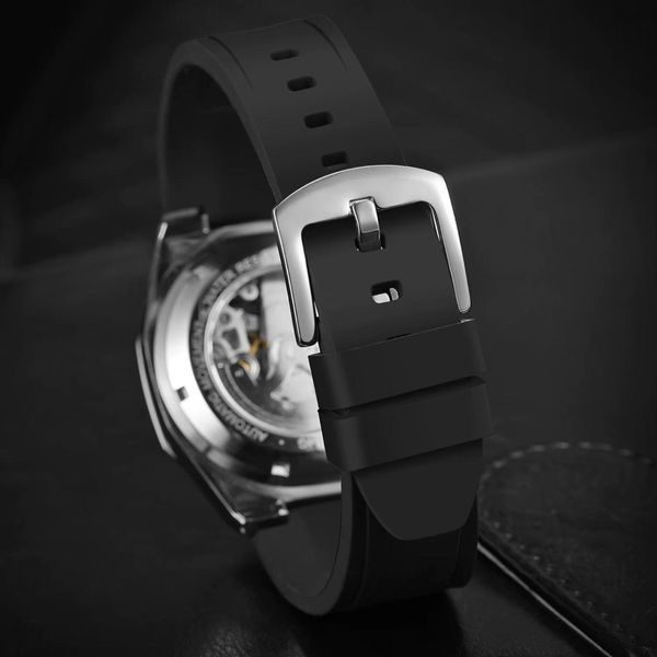 Чоловічий годинникForsining 8289 Black-Silver ABR-1059-0332 фото