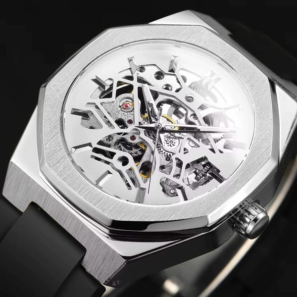 Чоловічий годинникForsining 8289 Silver-White ABR-1059-0333 фото