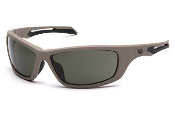 Очки защитные Venture Gear Tactical Howitzer Tan (Forest Gray) Anti-Fog, черно-зеленые в песочной оправе UAB-3ХОВИ-21 фото