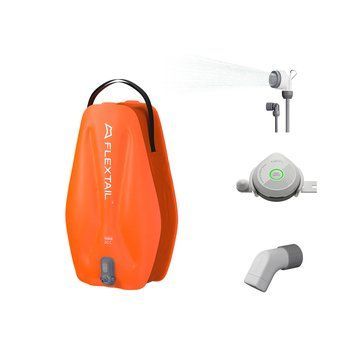 Контейнер для воды с насосом и душевой лейкой Flextail Tiny Shower Bag, 20л, оранжевый AM-TSB-650 фото