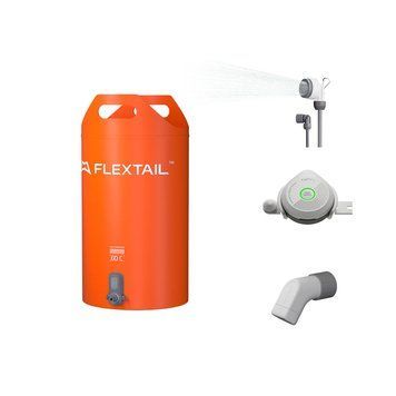 Контейнер для воды с насосом и душевой лейкой Flextail Tiny Shower Bucket, 20л, оранжевый AM-TSB-700 фото