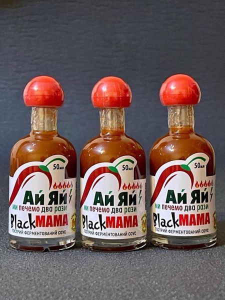 Гострий соус &ldquo;Ай Яй&rdquo; з гострого перцю хабанеро BlackMama , 50 мл black_mama_50ml фото
