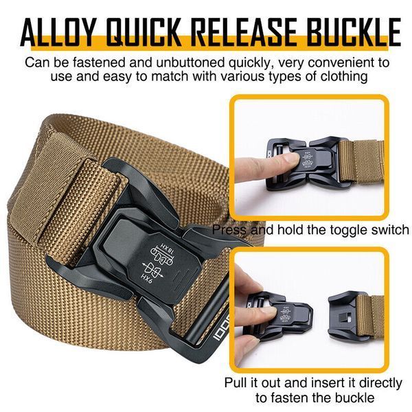 Пояс (IG-BT3427-TV) Ремінь для тактичних штанів IDOGEAR 1.5'' Magnetic Quick Release Tactical Belt S I1.5_MQRTB_B фото