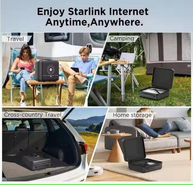 Портативный защитный кейс для Starlink Mini с водонепроницаемым покрытием case-starlink-mini-2003 фото