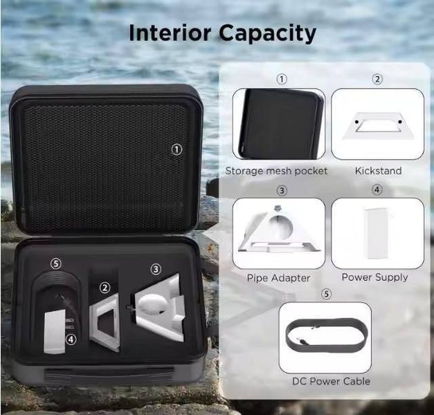 Портативный защитный кейс для Starlink Mini с водонепроницаемым покрытием case-starlink-mini-2003 фото