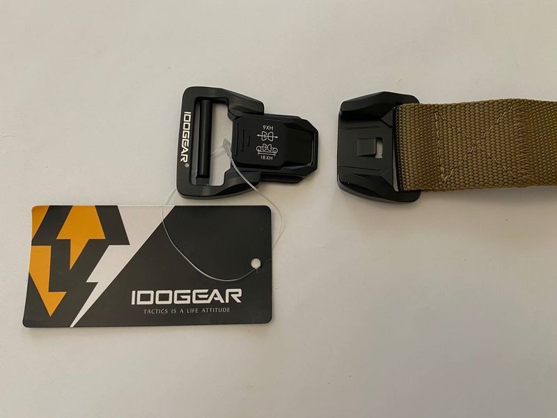 Пояс (IG-BT3427-TV) Ремінь для тактичних штанів IDOGEAR 1.5'' Magnetic Quick Release Tactical Belt S I1.5_MQRTB_B фото