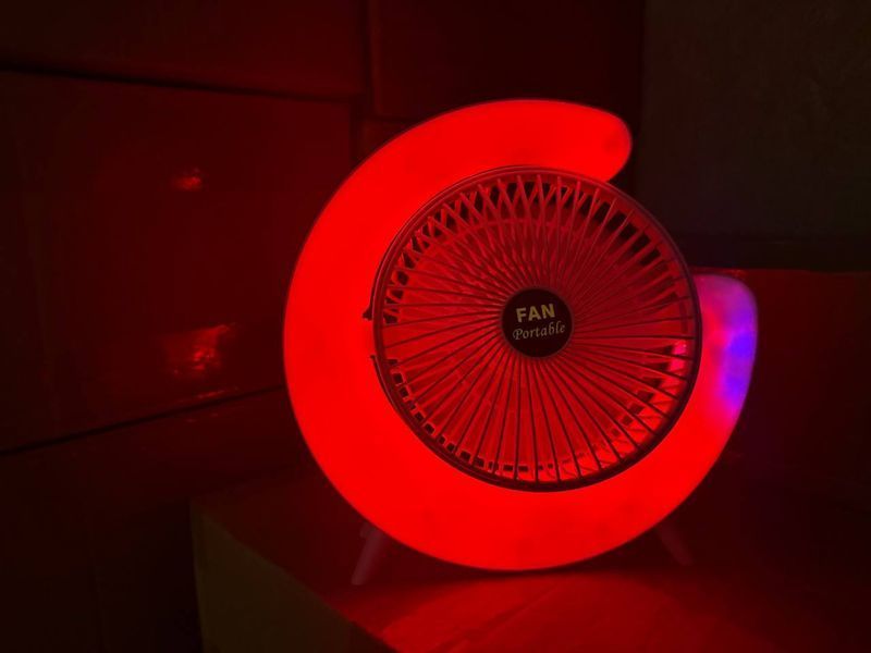 Настольный вентилятор A3 на аккумуляторе с RGB-подсветкой fan_a3_rgb фото